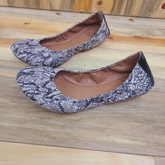 Lucky Brand Snake Print Ballet Flats - Picture 1 of 5